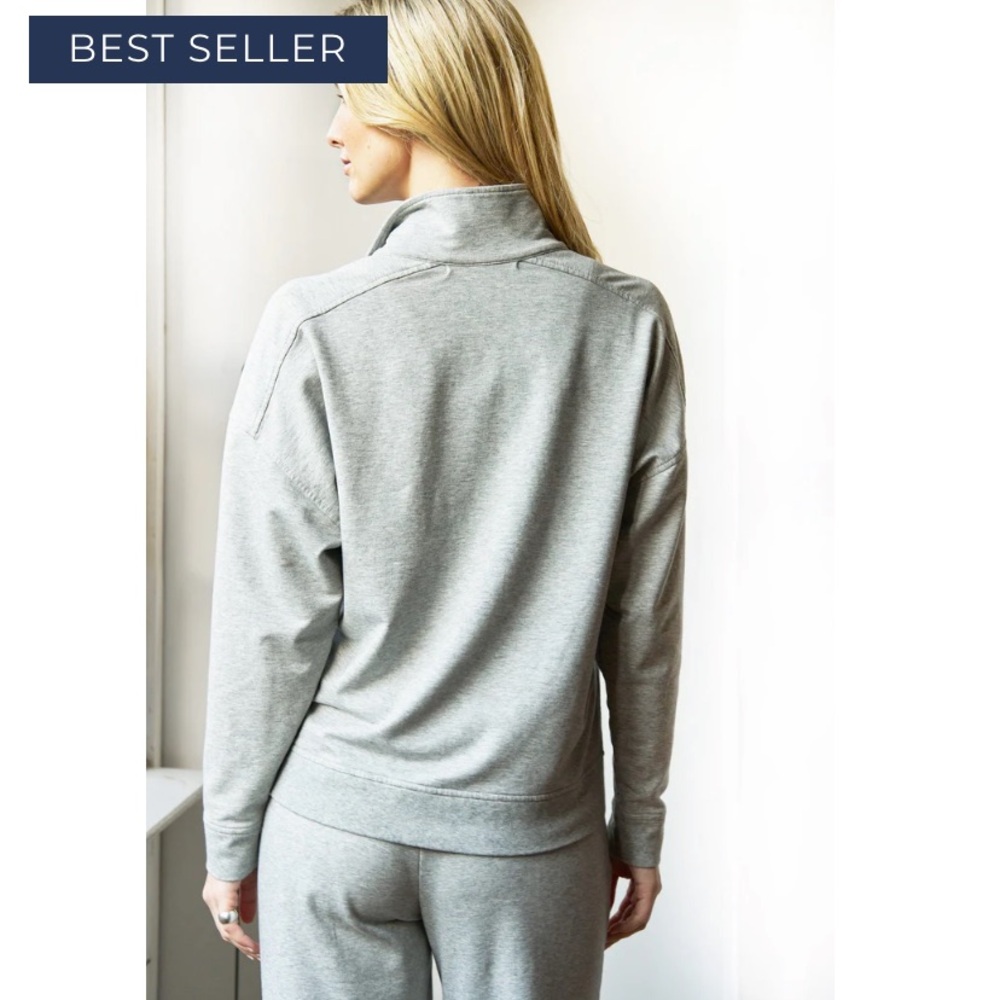 B. Draddy Siobhan Sweatshirt in Grey Heather size XS NWT - Picture 3 of 10